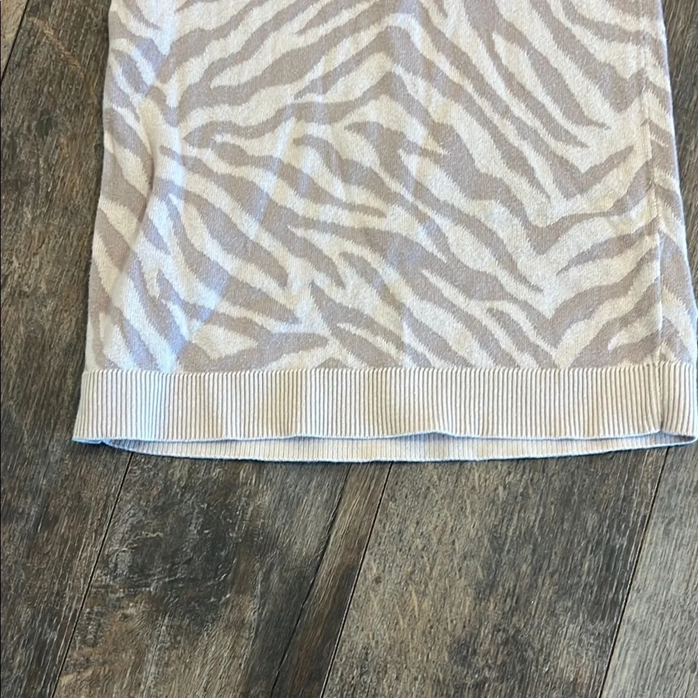 GAP brown zebra sweater dress